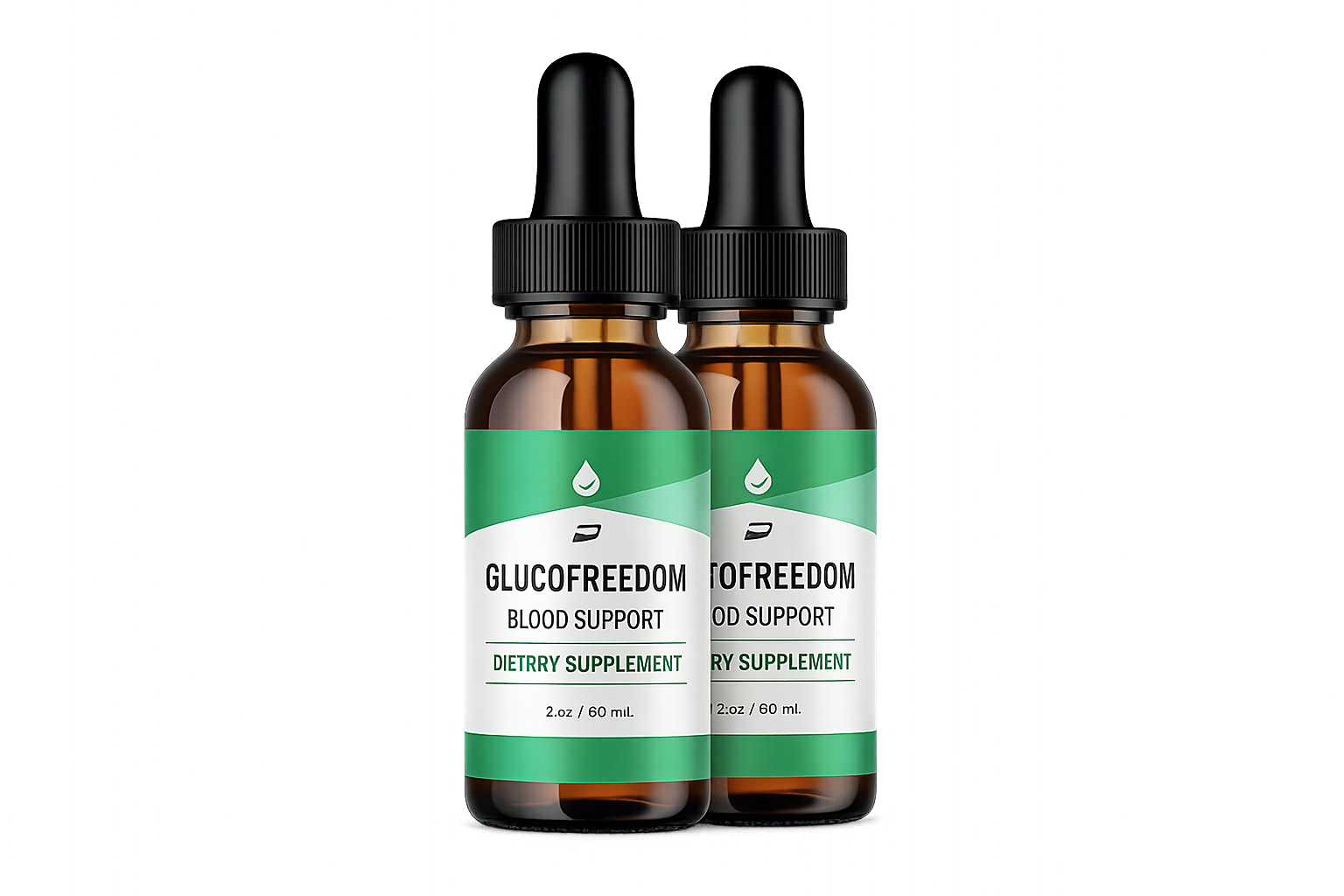 GlucoFreedom Blood Sugar Support - 2 Bottles (60 Capsules Each)
